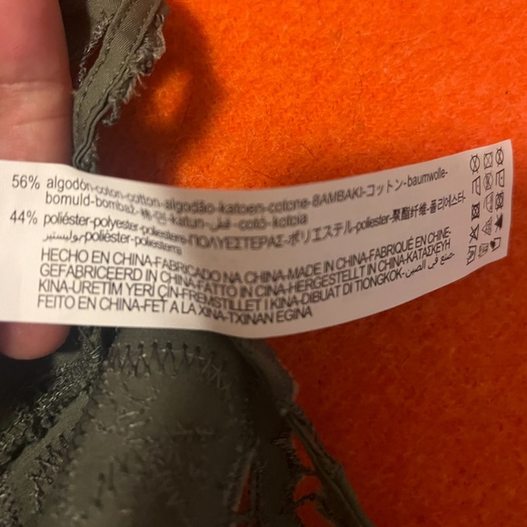 Zara oversized khaki openwork embroidered sleeveless top NWT - Picture 6 of 8